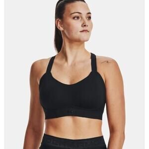 NWT Under Armour Uplift UA Vanish Elite High Sports Bra Black Women's Size 42DD
